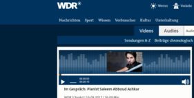 Saleem Ashkar im Interview auf WDR 3 TonArt