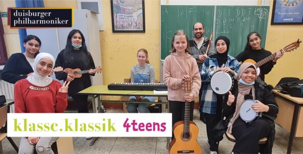 klasse.klassik 4teens: Community Musician Koray B. Sari zu Gast in der Aletta-Haniel-Gesamtschule