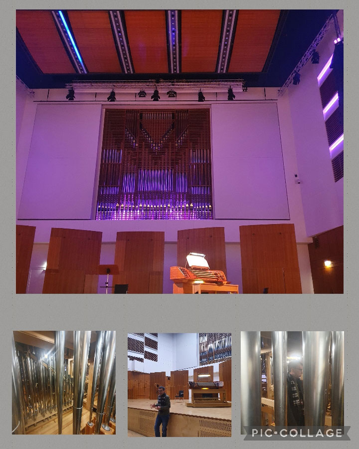 Collage: die Orgel, Königin der Instrumente